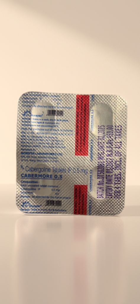 Cabergoline 0.5mg (8 tabs )